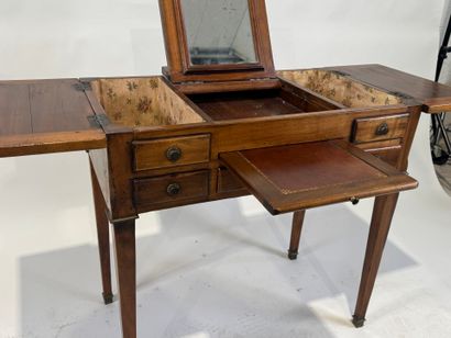 Moulded wood dressing table opening with...