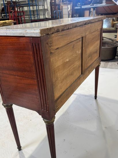 Molded wood chest of drawers opening with...