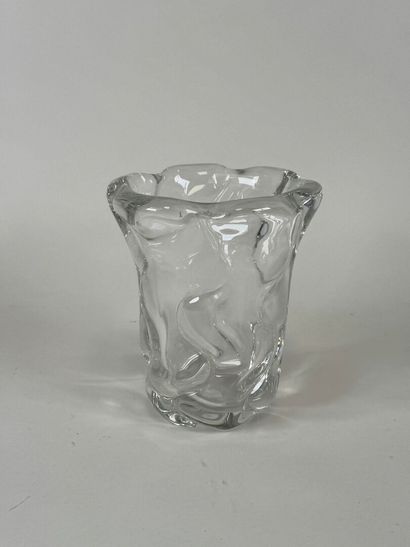 DAUM France, dans le goût de.
Vase en cristal.
H....