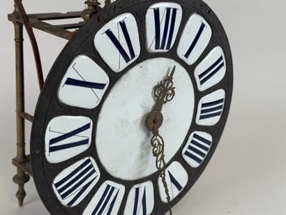 Bronze and metal comtoise movement, circular...