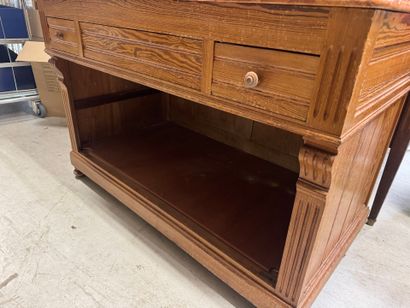 Bathroom cabinet, marble top, pitchpin base,...