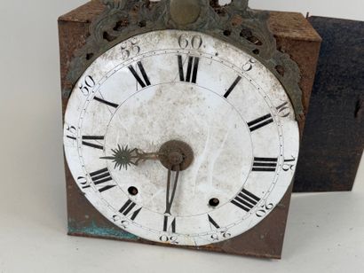 Metal and brass comtoise movement with eagle...