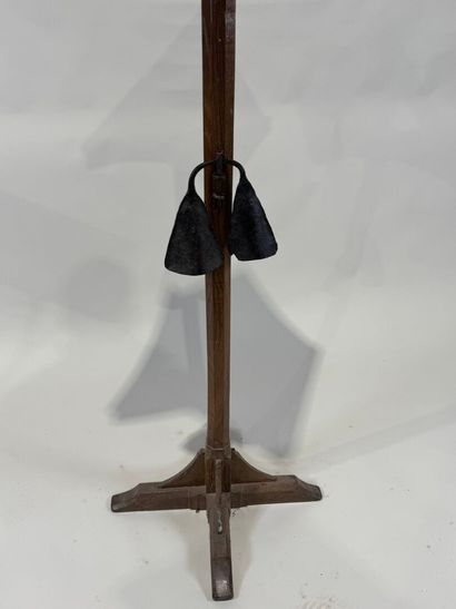 Moulded oak double lectern with pivoting...