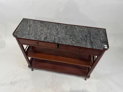 Small mahogany bookcase sideboard opening...