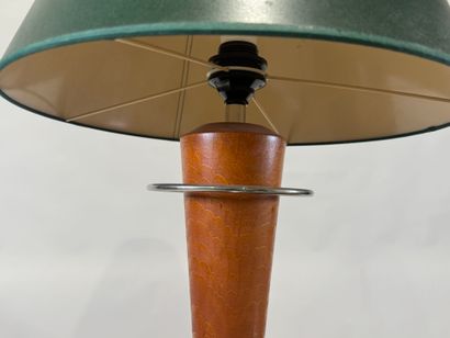 Desk lamp in wood, metal and plastic.
Electrified.
H....