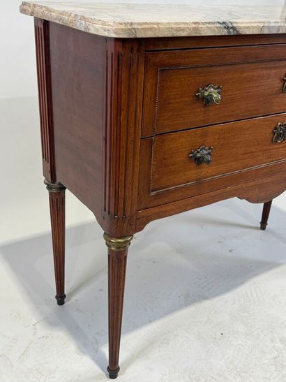 Molded wood chest of drawers opening with...