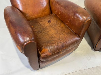 Pair of brown leather 