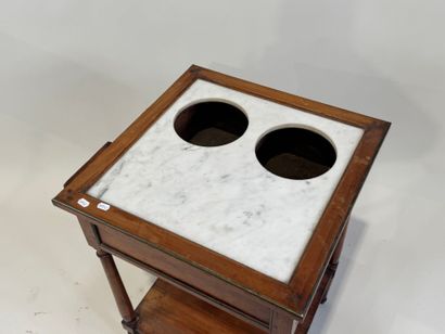 Molded wood refreshment stand opening with...