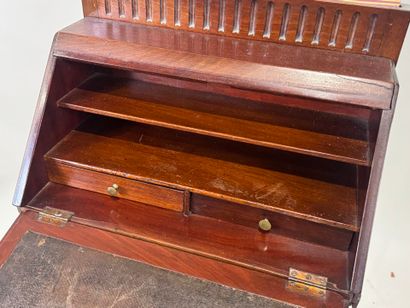 Mahogany billet doux opening by a flap, the...