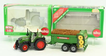 SIKU, 1/32, 2 metal and plastic farm implements,...