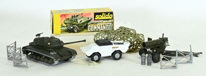 SOLIDO, 2 vehicles and a removable cannon:
...