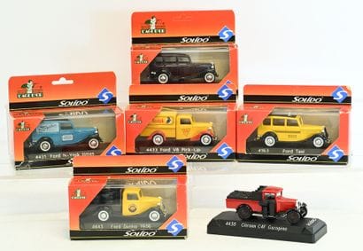 SOLIDO l'Age d'Or 6 vehicle near new condition...