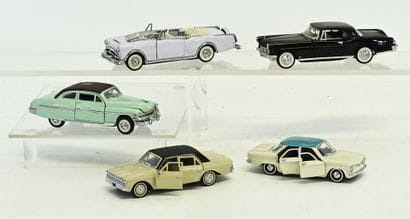 FRANKLIN MINT, 5 cars in 1/43 scale, all...
