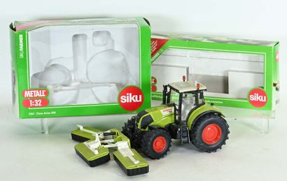 SIKU, 1/32, 2 metal and plastic farm implements,...