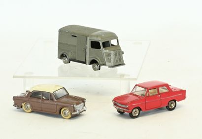 DINKY TOYS, 3 models without box:
 - Citroën...
