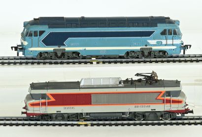 ROCO, FLEISCHMANN Ho, two engines, validated...