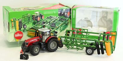 SIKU, 1/32ème, 2 matériels agricoles en métal...