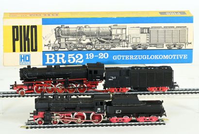 MÄRKLIN, Hamo, Piko, Ho, two steam locomotives,...