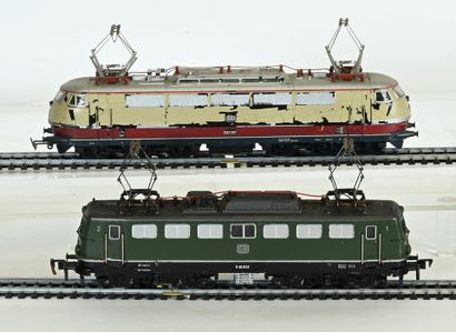 MÄRKLIN, FLEISCHMANN Ho, two electric locomotives,...