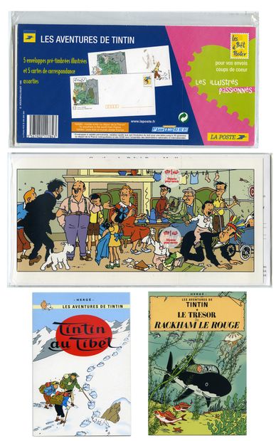 Cartes et enveloppes Tintin Sous licence...