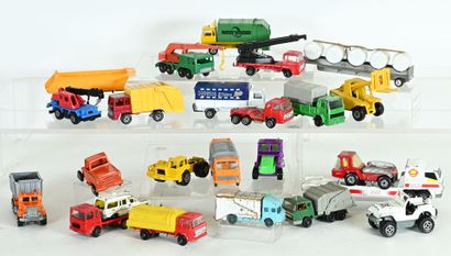 Eko, Lesney, Wiking, MAJORETTE 21 vehicles,...
