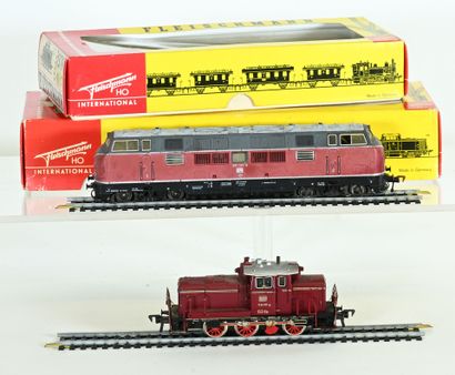 FLEISCHMANN, Ho, 2 locomotives, operation...