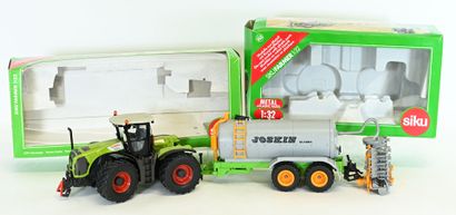 SIKU, 1/32, 2 metal and plastic farm implements,...