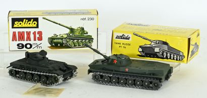 SOLIDO, 2 tanks, new in box:
 - AMX 13, complete...