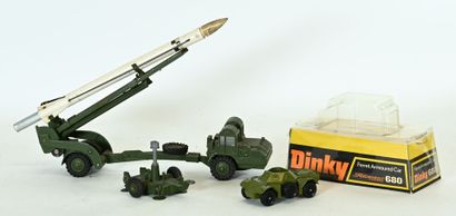 DINKY TOYS, England, 2 military vehicles:
...