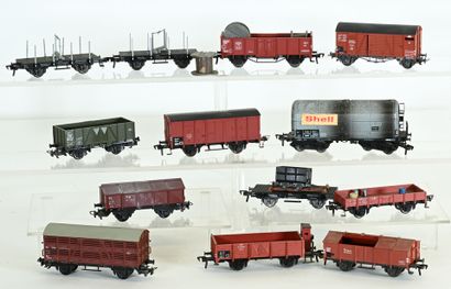 FLEISCHMANN, KLEINBAHN, LILIPUT Ho,10 freight...