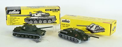 SOLIDO, 2 tanks, new in box:
 - AMX 30, complete...