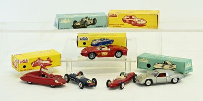 SOLIDO, 5 racing cars, near new condition,...