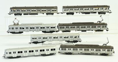 JOUEF, VB, 7 Budd-type cars, power supply...