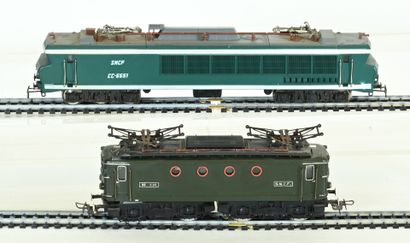 HORNBY JOUEF Ho, two electric locomotives,...