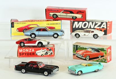 TECKNO, 5 cars in 1/43 scale, near new condition...