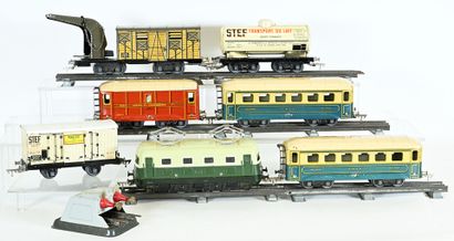 JEP échelle 0, 6 wagons et 1 motrice état...