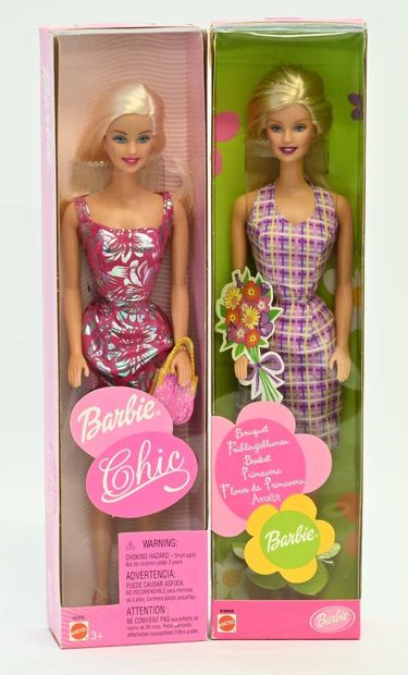 Mattel, Barbie, 2 poupées état neuf en boite:
...