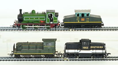 BACHMANN, HORNBY and various Ho, 4 locomotives,...