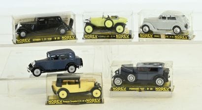 NOREV, 6 vehicles in 1/43 scale, (circa 1968)...