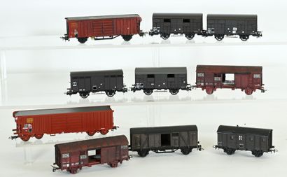 REE, RMA, HORNBY,JOUEF Ho 10 freight cars,...