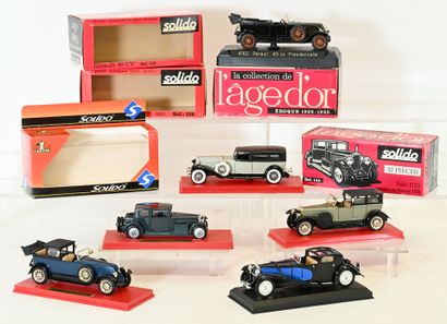 SOLIDO Age d'Or, and ATLAS: 6 cars in 1/43...