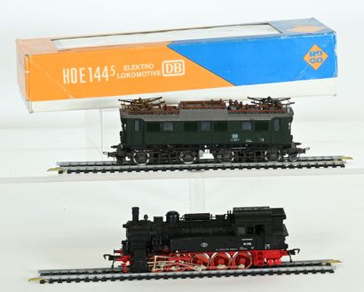 FLEISCHMANN, ROCO, Ho, 2 locomotives, operation...