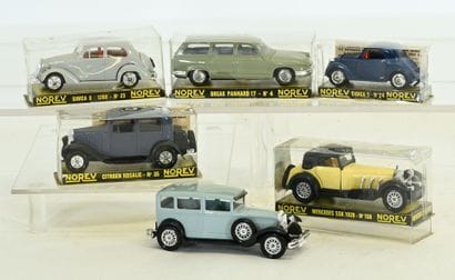 NOREV, 6 vehicles in 1/43 scale, (circa 1968)...
