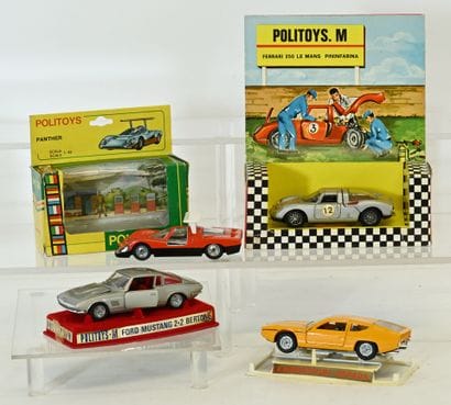 POLITOYS 4 cars in 1:43 scale, new condition...