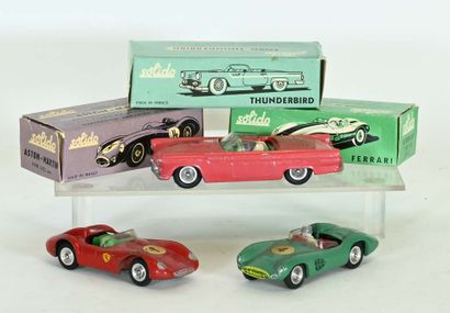 SOLIDO, 3 vehicles in 1/43 scale, in boxes,...