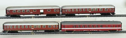 MÄRKLIN, Gégé, Ho, 4 voitures voyageurs en...
