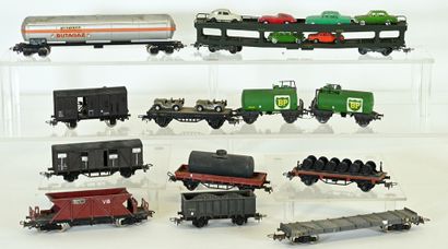 JOUEF, ELECTROTREN, HORNBY, 12 wagons de...