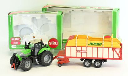 SIKU, 1/32, 2 metal and plastic farm implements,...