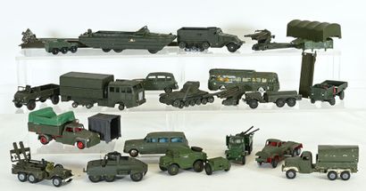 DINKY TOYS, CIJ, JRD, MATCHBOX, 19 1/43 military...