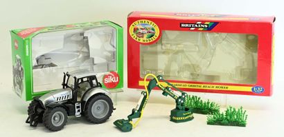 SIKU, BRITAINS au 1/32ème, 2 matériels agricoles...